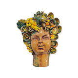 Testa di Bacco in ceramica da parete