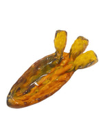Pala di Fico d'india smaltata in ceramica siciliana con frutti