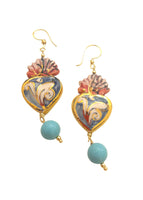 Orecchini ex voto decorati