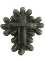 Croce ex voto devozionale siciliana in ceramica
