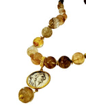 Collana in quarzo con ciondolo