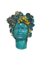 Testa di Bacco in ceramica da parete