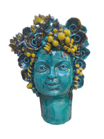 Testa di Bacco in ceramica da parete