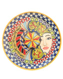 Grande piatto decorato siciliano diametro cm 45