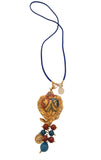 Collana con cuore sacro decorato