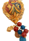 Collana con cuore sacro decorato