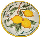 Piatto in ceramica di Caltagirone con Limone, varie misure