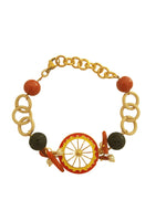 Bracciale con ruota di carretto