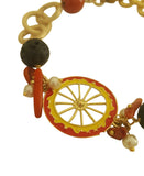 Bracciale con ruota di carretto