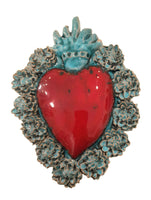 Ex Voto Cuore Sacro in Ceramica