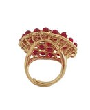 Anello rosone con cristalli