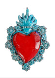 Ex Voto Cuore Sacro in Ceramica