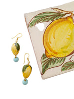 Orecchini limoni in ceramica
