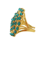 Anello rosone con cristalli
