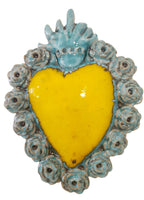 Ex Voto Cuore Sacro in Ceramica