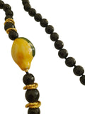 Collana in onice e limone in ceramica di Caltagirone