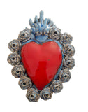 Ex Voto Cuore Sacro in Ceramica