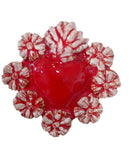 Cuore sacro in ceramica, ex voto vari colori