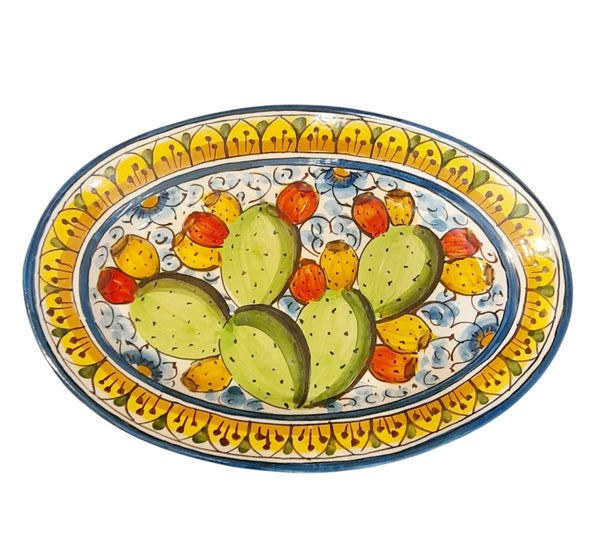Piatto ovale fico d'india