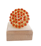 Anello rosone con cristalli