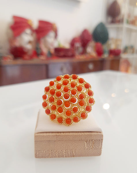 Anello rosone con cristalli