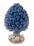 Pigna blu in ceramica di Caltagirone h 20 cm