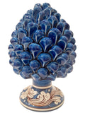 Pigna blu in ceramica di Caltagirone h 20 cm
