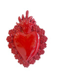 Ex Voto Cuore Sacro in Ceramica