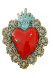 Ex Voto Cuore Sacro in Ceramica