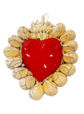 Ex Voto Cuore Sacro in Ceramica