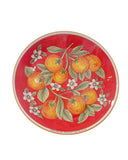 Piatto tipico siciliano con frutti diametro cm 37, vari decori