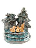 Natività in verde e terracotta