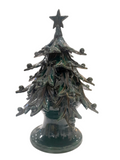 Albero di Natale con stella in ceramica h 25 cm