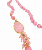 Collana lunga con cristallo occhio di gatto