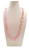 Collana lunga con cristallo occhio di gatto