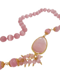 Collana lunga con cristallo occhio di gatto