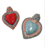 Ex voto Cuore sacro con madreperla, vari colori