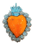 Ex Voto Cuore Sacro in Ceramica