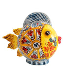 Pesce palla piatto in ceramica di Caltagirone