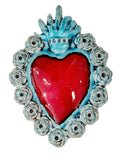 Ex Voto Cuore Sacro in Ceramica
