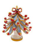 Albero di Natale con oro e madreperla altezza cm 17