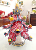 Albero di Natale con oro e madreperla altezza cm 10, 12 e 15