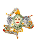 Trinacria da muro in ceramica di Caltagirone. Cm 30