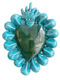 Ex Voto Cuore Sacro in Ceramica