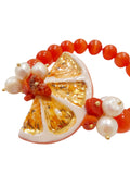 Bracciale con arancia in ceramica