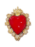 Ex Voto Cuore Sacro in Ceramica
