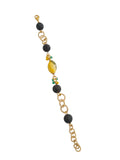 Bracciale limone e pietra lavica
