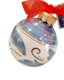 Palle di Natale in ceramica, madreperlate, vari decori