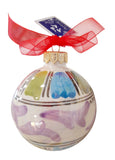Palle di Natale in ceramica, madreperlate, vari decori