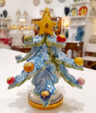 Albero di Natale con oro e madreperla altezza cm 10, 12 e 15